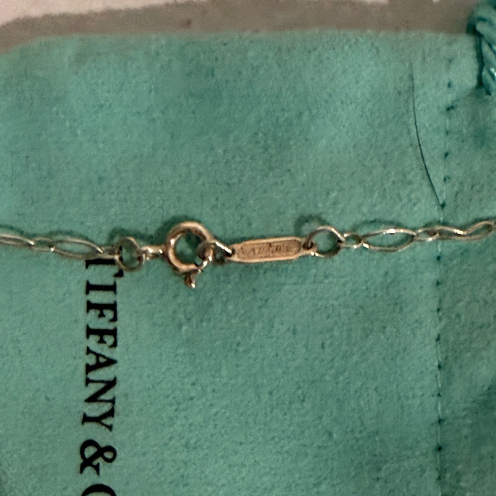 Authentic Tiffany & Co Silver and Enamel Beaded Key Necklace - Picture 6 of 7